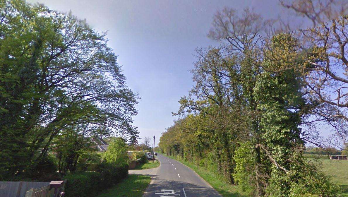 General view of Hornash Lane, Shadoxhurst near Ashford. Credit: Google Maps (6020146)