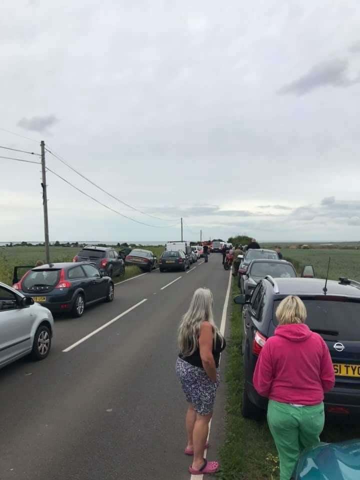 Crowds in Hoo. Picture: Kev Ford