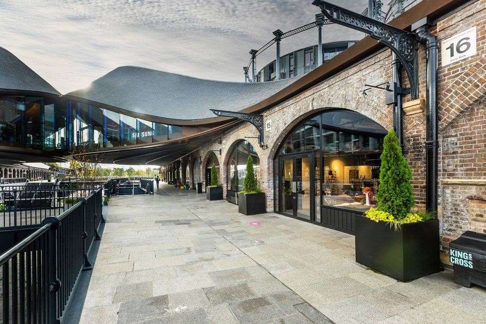 The designs for a business centre outside Canterbury West take inspiration from Coal Drops Yard at Kings Cross