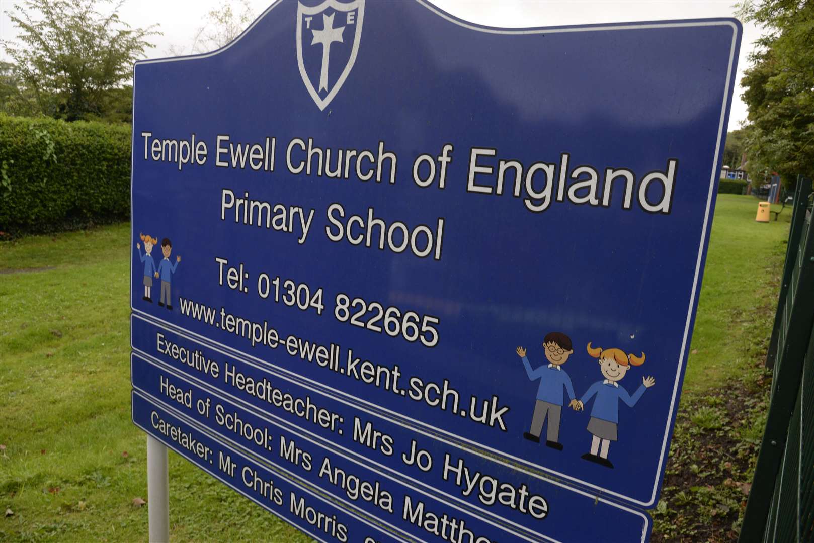 Temple Ewell Primary School, which Josh attended