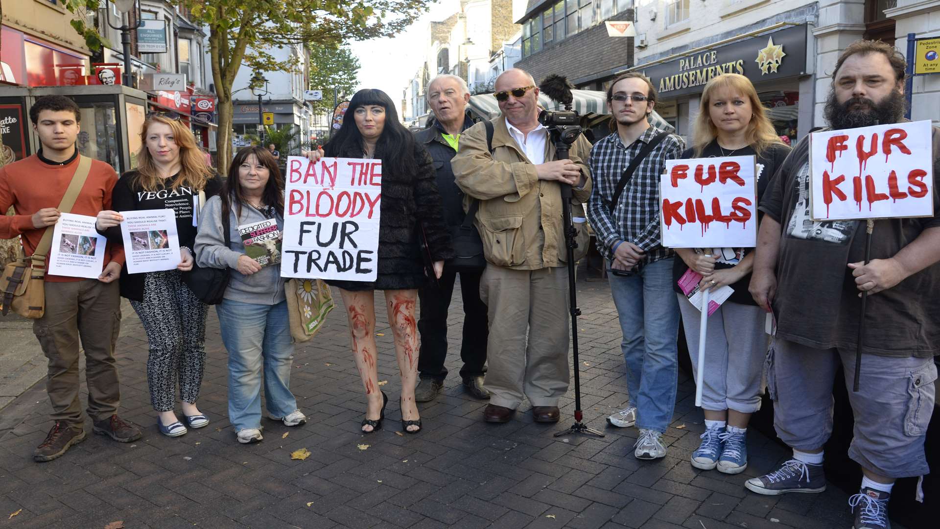 Animal rights campaigners in Ramsgate