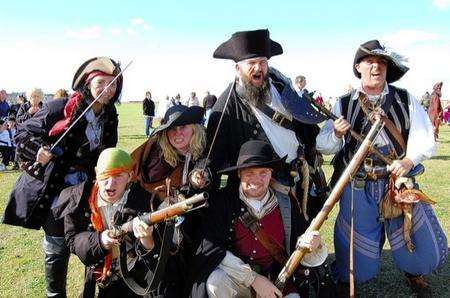 The Sheppey Pirates join in the world record attempt