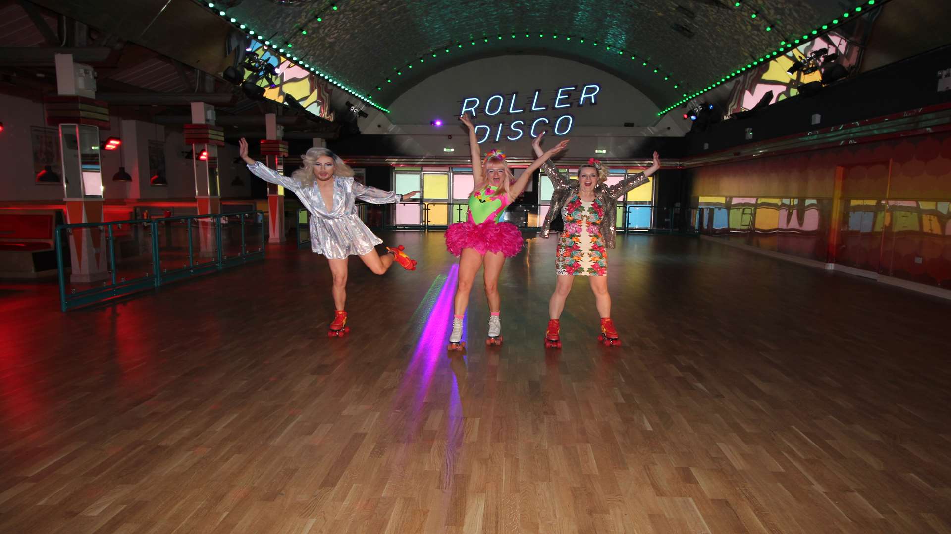 Roller skate in your 80s finest at the Kiss Me Quick Club Tropicana Party at Dreamland in Margate