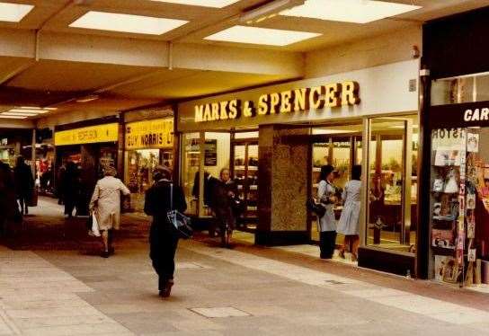 The Tufton Centre, later County Square, M&S branch on its opening day in 1979. Picture: M&S Archive/Steve Salter
