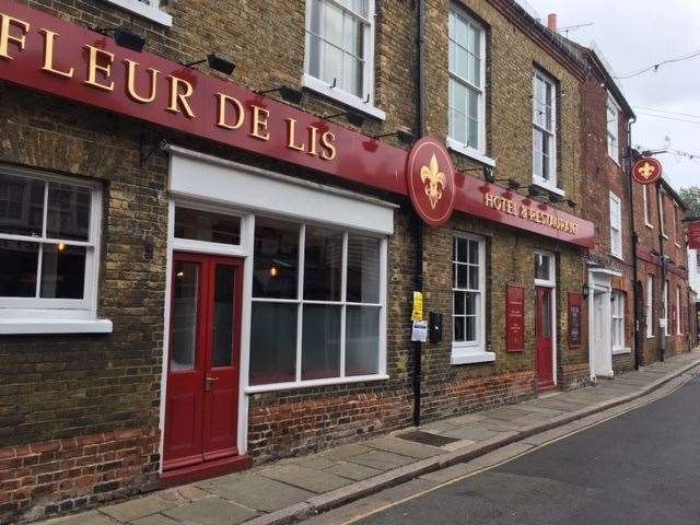 The disturbance was at the Fleur De Lis pub in Delf Street, Sandwich