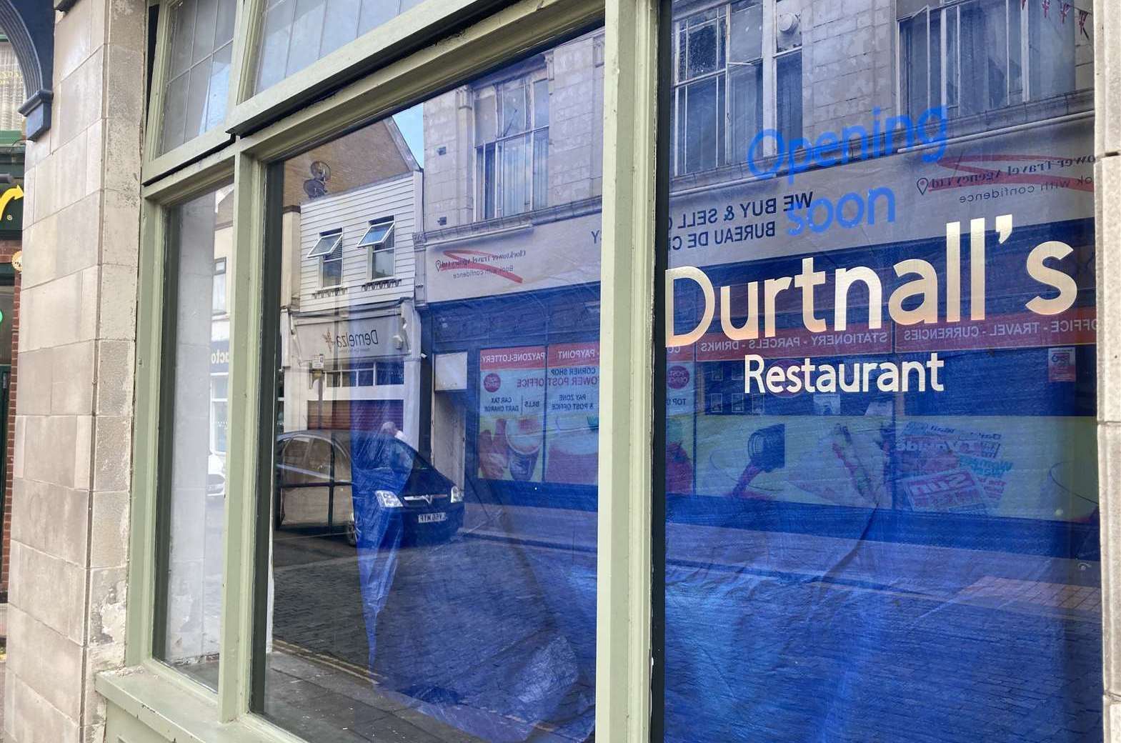 Durtnall's was the previous restaurant at the Sheerness site