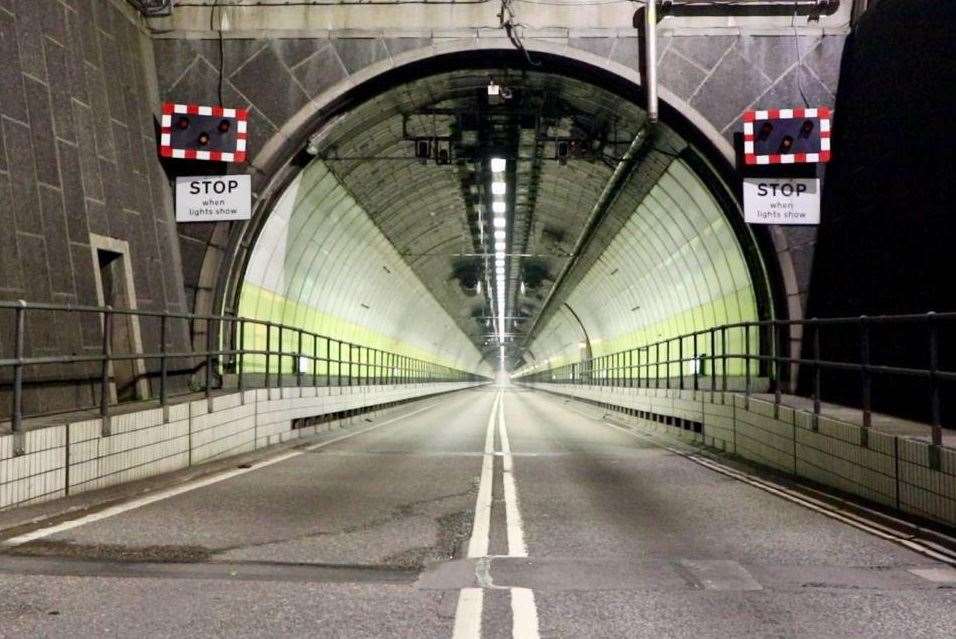 The east tunnel at Dartford opened in 1981