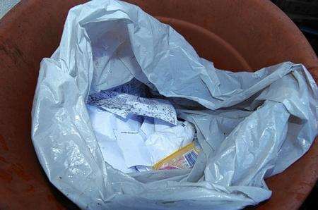 Craig McGarrity found a bag full of confidential documents dumped in his floor pot near his front door. The documents belong to Ferris &amp; Co estate agents.