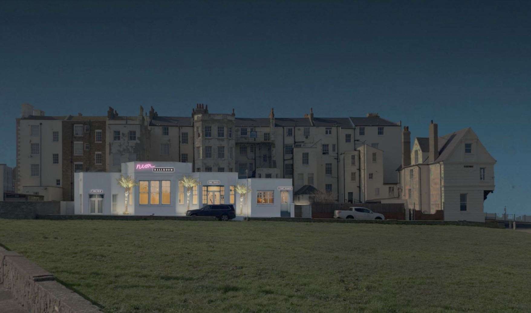 A CGI image showing what the Club Caprice could look like after plans for a ballroom were approved