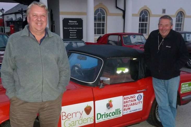 Berry Gardens MD Nick Marston with co-driver David Macgregor