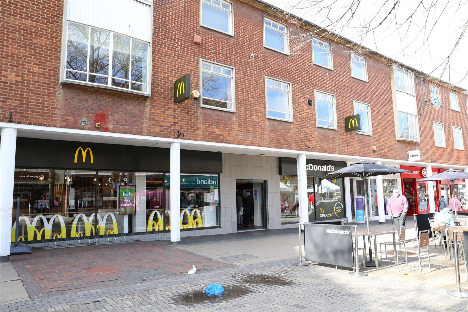 The assault happened at McDonald's in the city centre