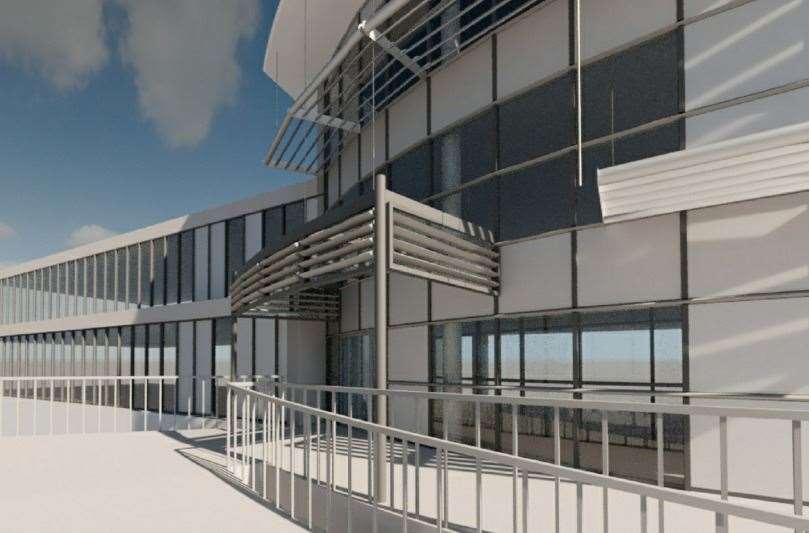 The proposed Stour Centre entrance canopy