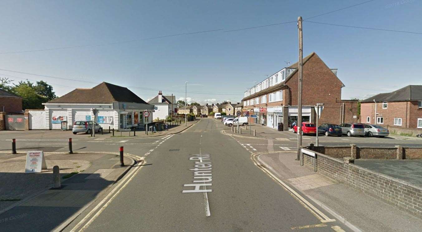 The worker was assaulted at a restaurant in Hunter Avenue, Willesborough. Picture: Google