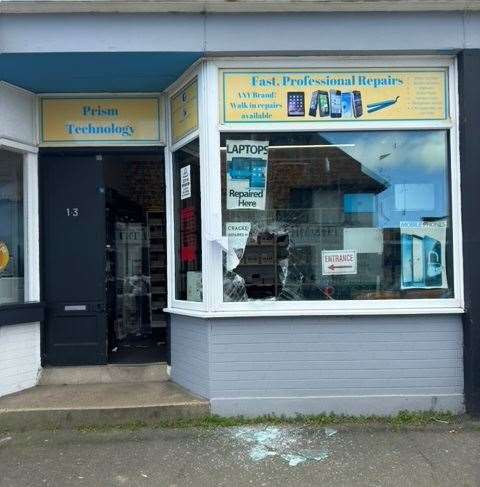 Two people have been arrested after Prism Technology in Deal was burgled. Picture: Mathew Culver