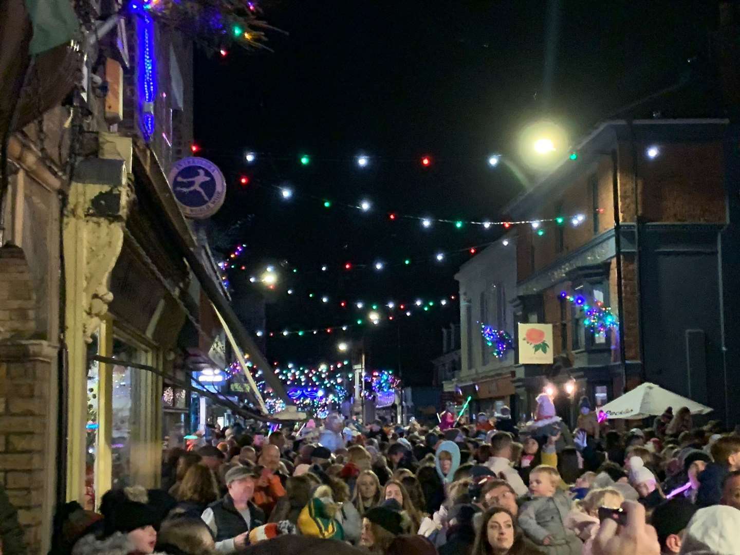 Crowds soaked up the action in Deal High Street