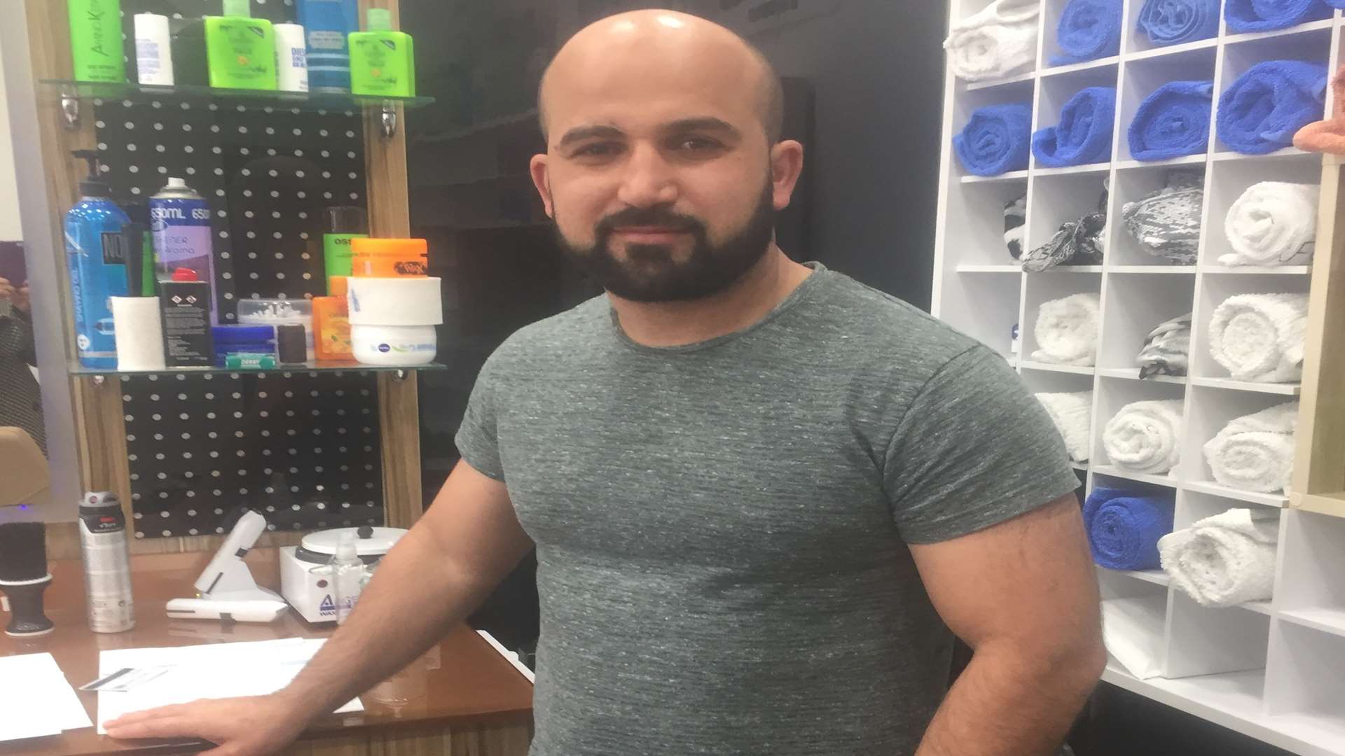 Businessman Havel Waheb attacked outside his shop