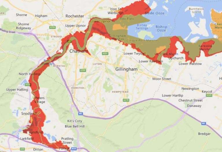 Flood warnings issued along River Medway 