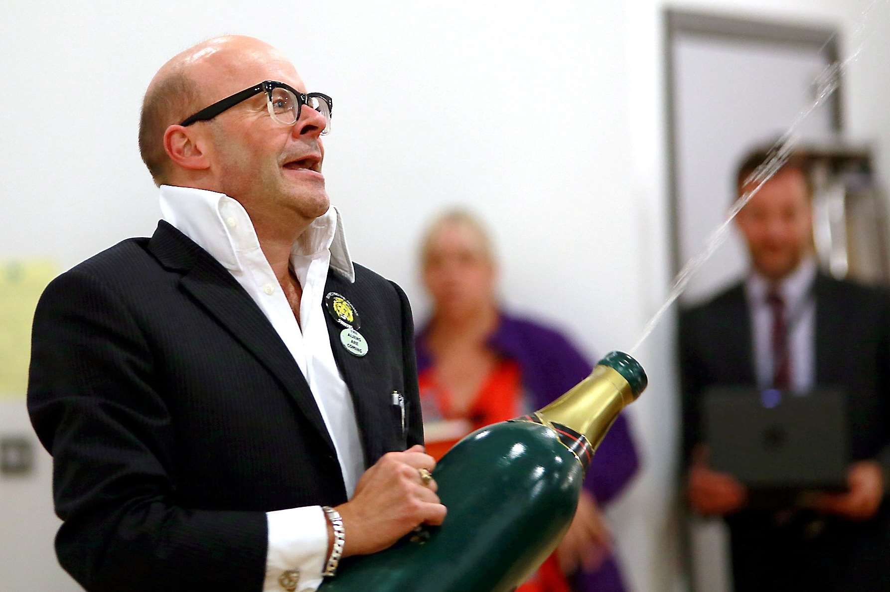 Harry Hill entertained dozens of youngsters in the school hall