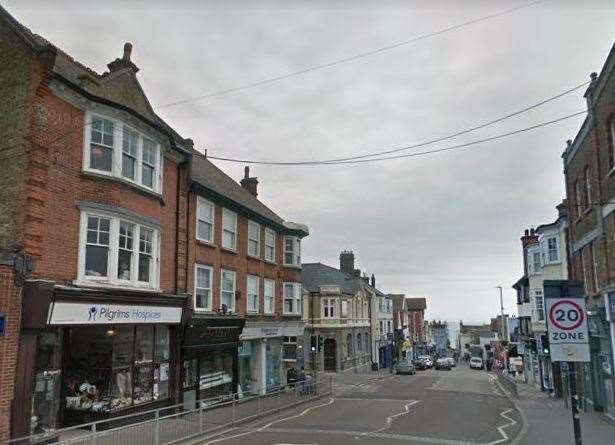 The encounter was spotted in Broadstairs High Street. Picture: Google Street View