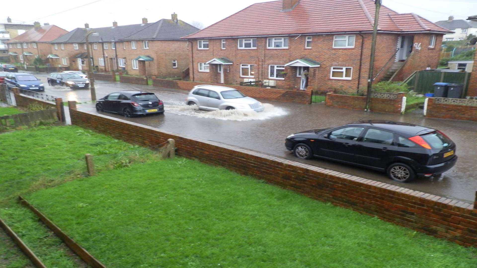 Flooding in Freemens Way Picture: Dean Pitcher