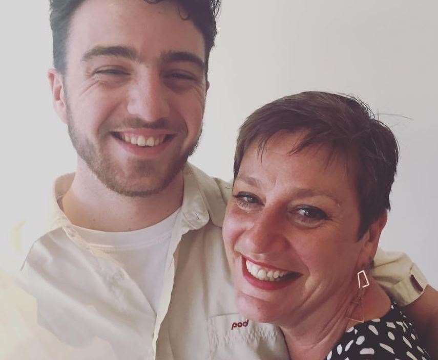 Felix Lewis, pictured with his mum Diana just a few months before his death in 2019. Picture: Diana Lewis