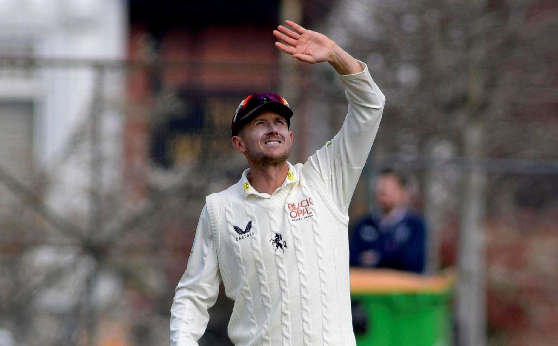 Joe Denly - took two key wickets for Kent on day three at Northants. Picture: Barry Goodwin