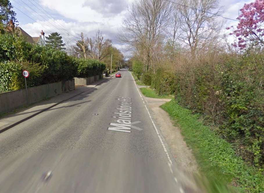 The A229 is closed between Marden Road and George Street. Picture: Google Street View