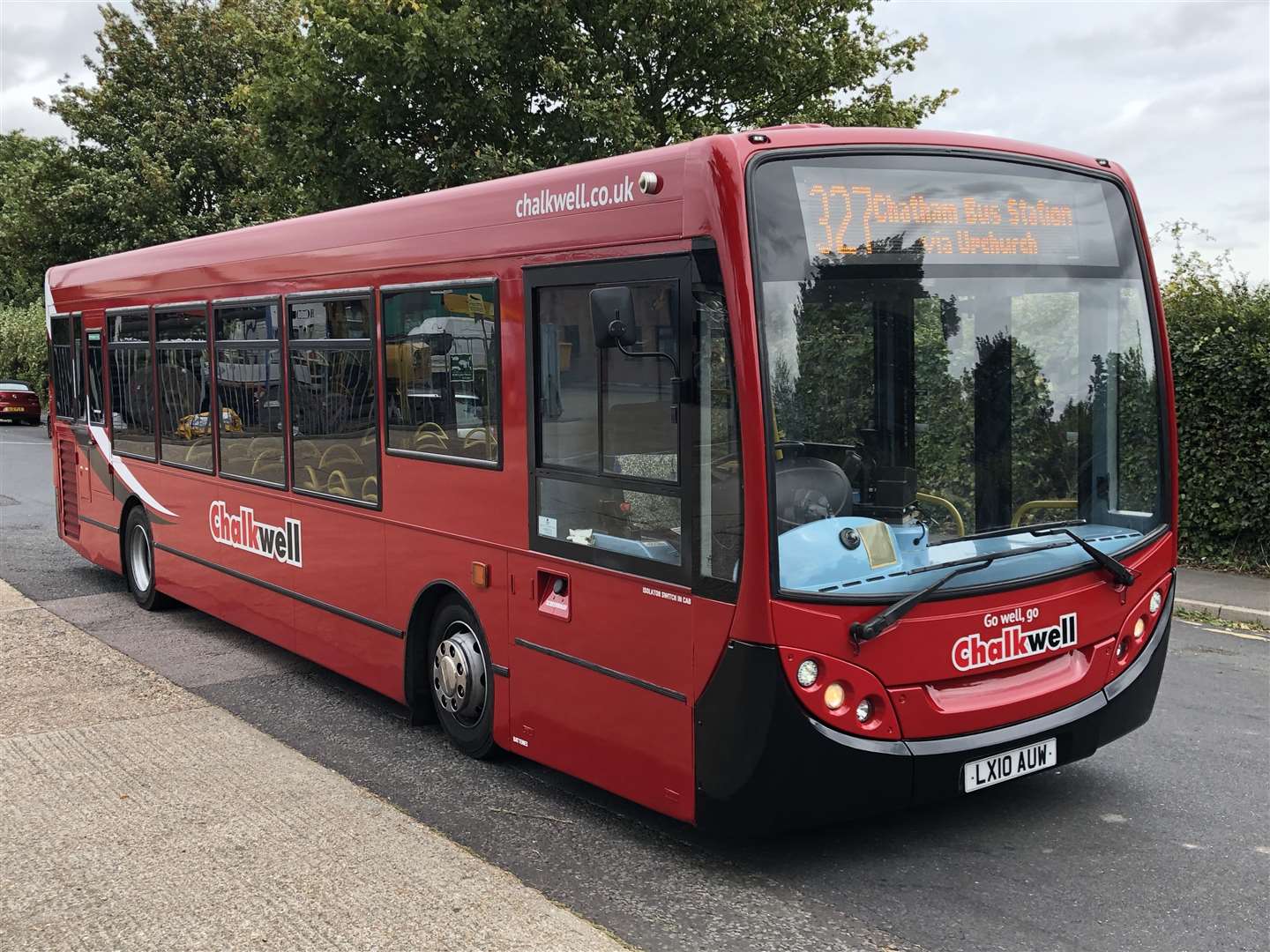 In with the new - red Chalkwell buses will take over the old Arriva routes on Sheppey