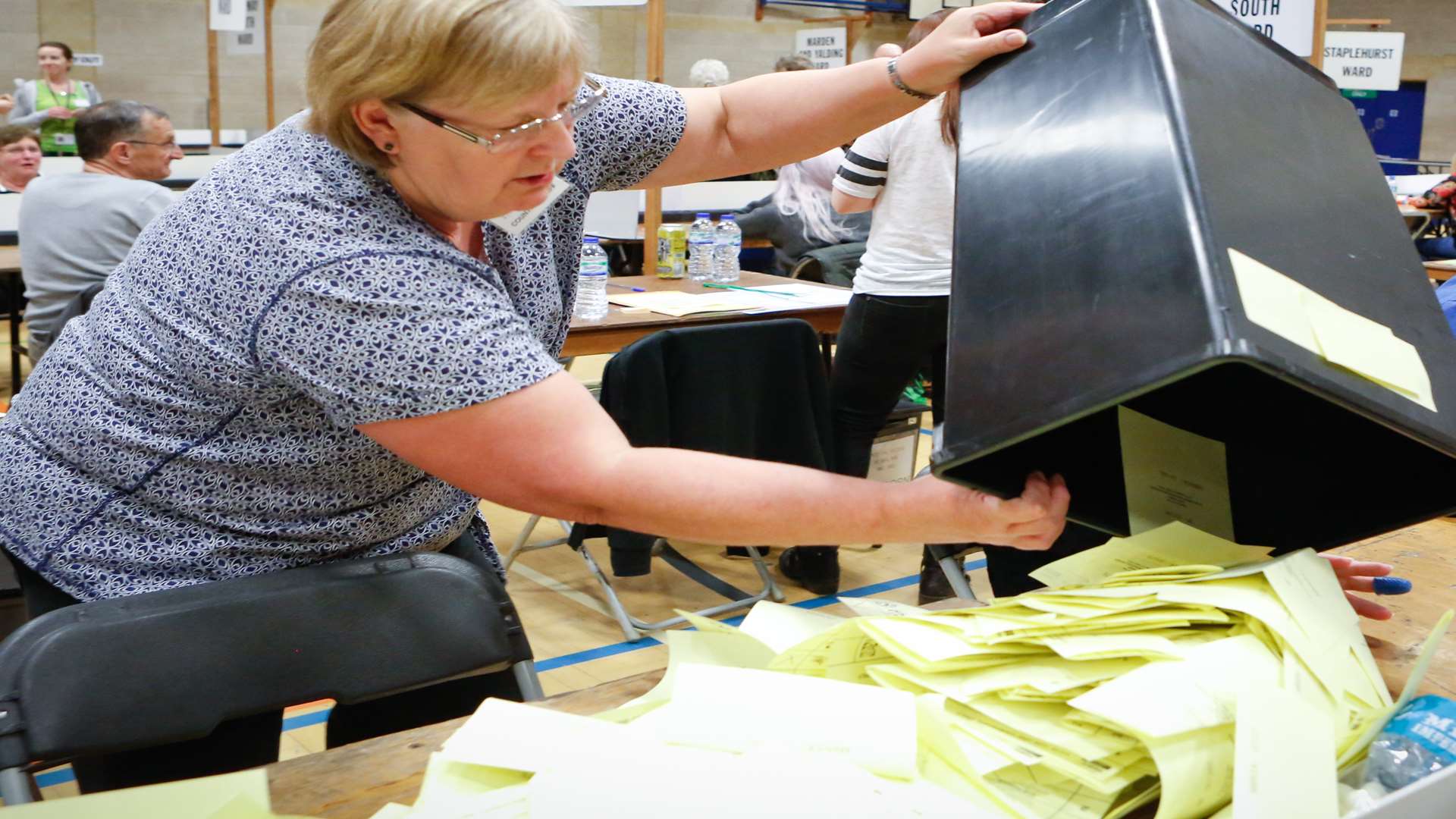 A previous election count in Maidstone