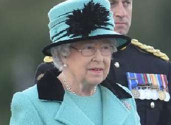 The Queen at Brompton Barracks in 2016 to mark the 300th anniversary of the Corps of Royal Engineers