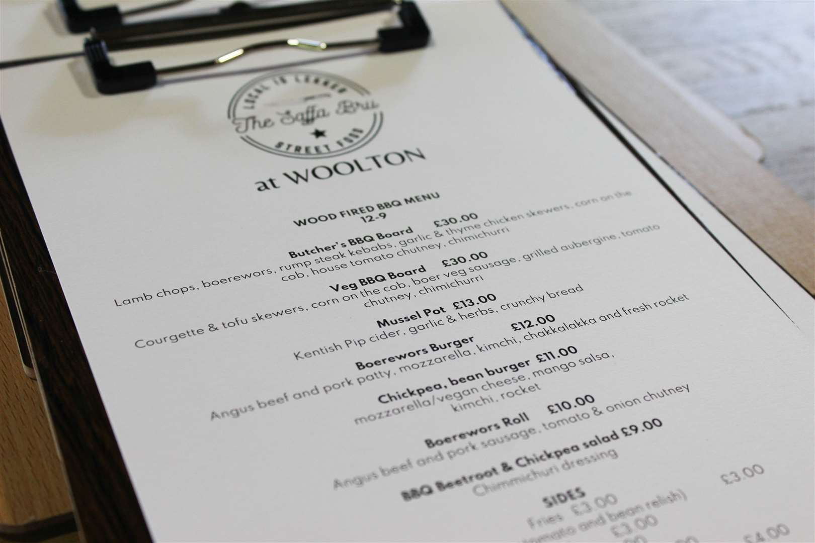 Choose from sharing boards, lighter brunch and lunch options, BBQ classics and vegan dishes. Picture: Woolton Farm