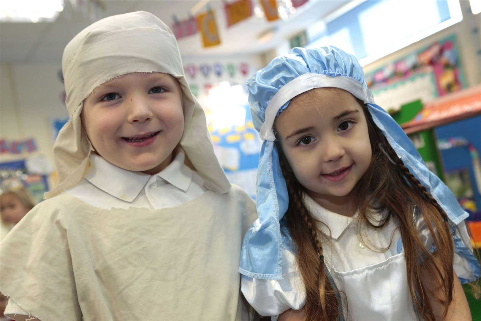Tyler and Jessica in the Westlands School nativity
