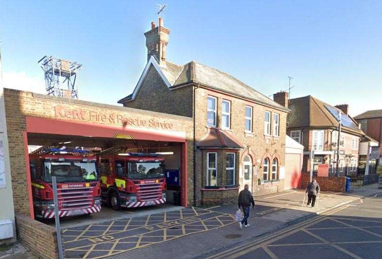 Sheerness Fire Station was reportedly broken into. Photo: Google