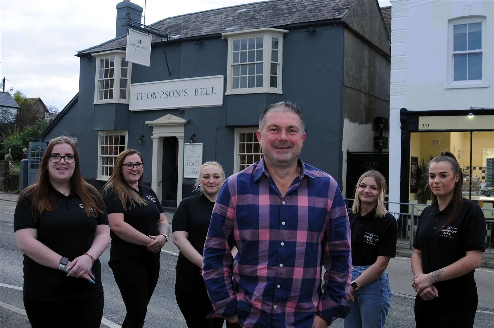 Jobs have been created through the refurbishment. Manager Artur Matyjaszczyh with his staff: Elea Clay,Tara Taylor, Katelyn Kirkwood, Shannon Swaine and Britney King