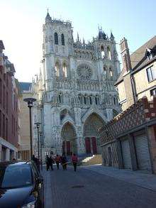 The magnificent cathedral in Amiens