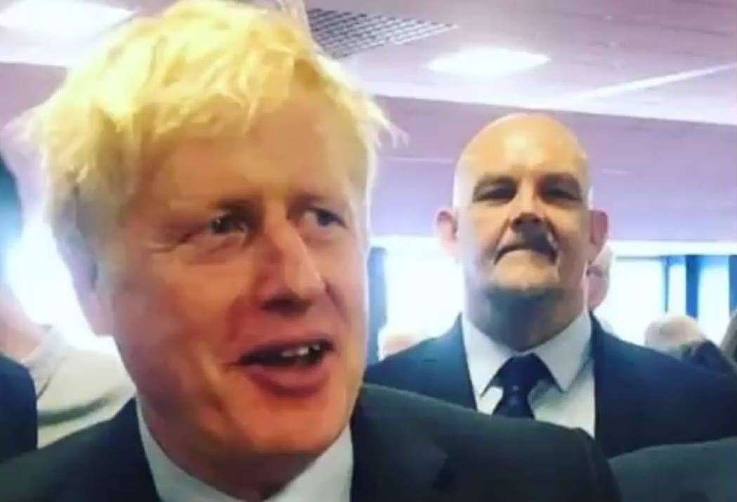 Cllr Mike Hardy, seen here with Prime Minister Boris Johnson, denies being islamaphobic (21636939)