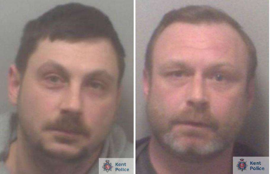 Brian, left, and Daniel Hitchcock were both jailed at Maidstone Crown Court