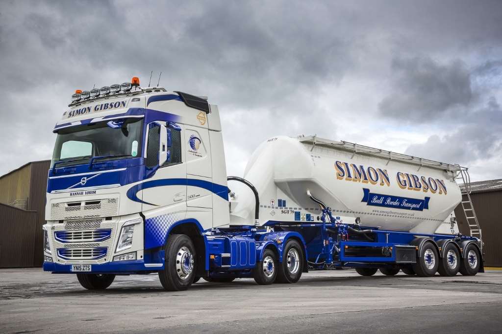 One of Simon Gibson Transport's trucks