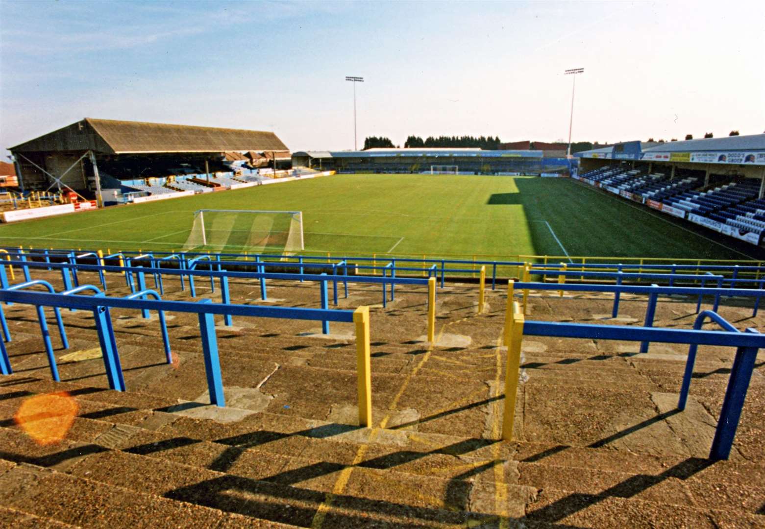 Gillingham's Priestfield Stadium in 1998. Picture: Mike Floate's Football Grounds in Kent: A Visual History