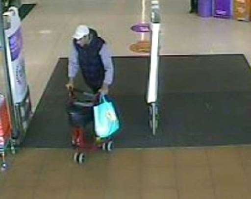 Shoplifting in Faversham. Pic: Kent Police