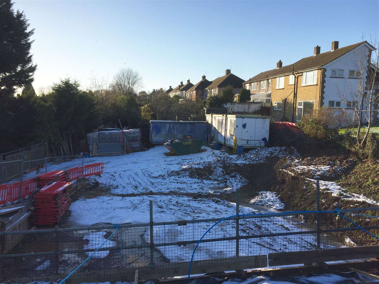 Construction work is taking place on the site in St Thomas Hill, Canterbury