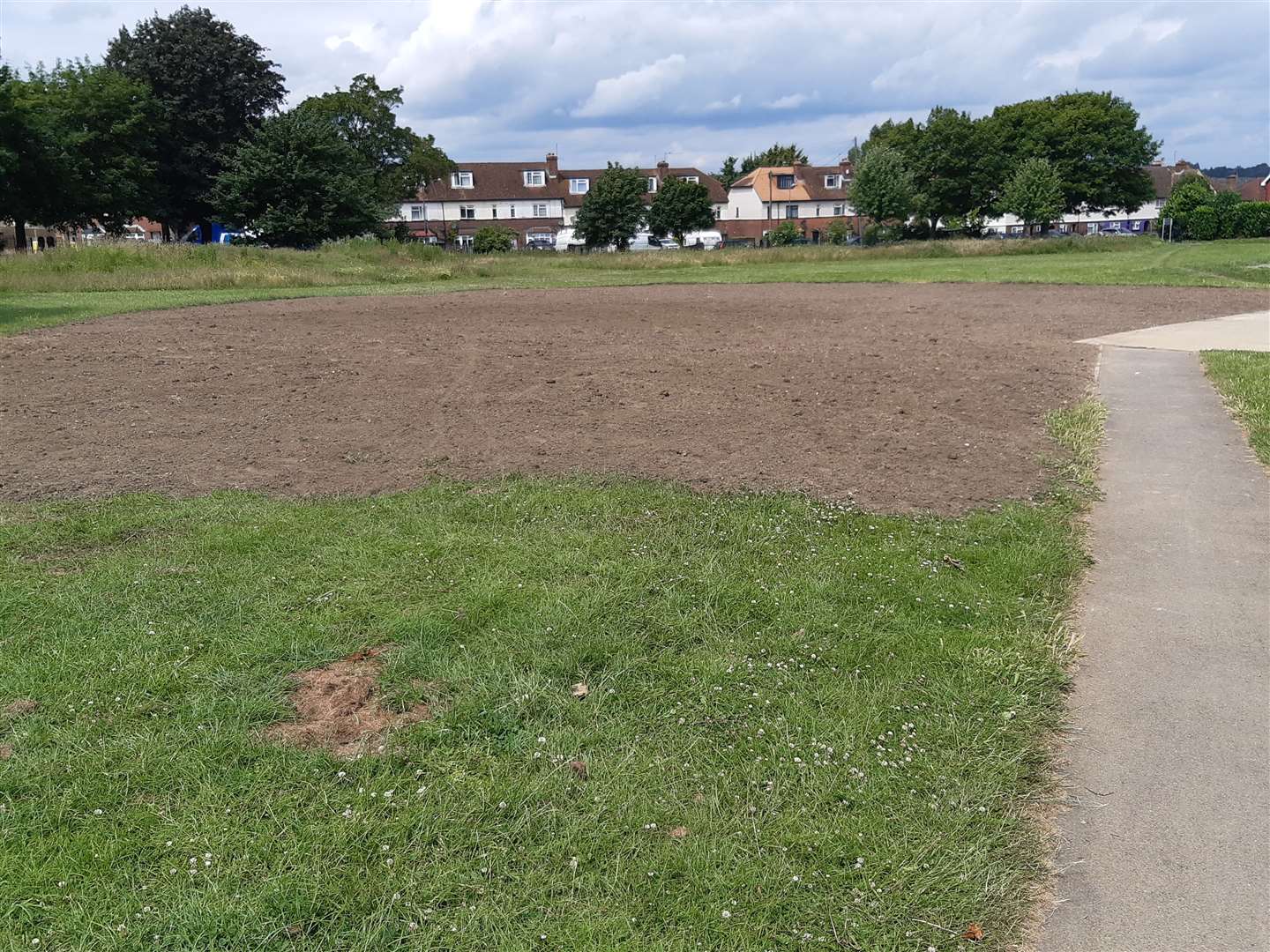 The skatebowl at South Park in Maidstone has been removed