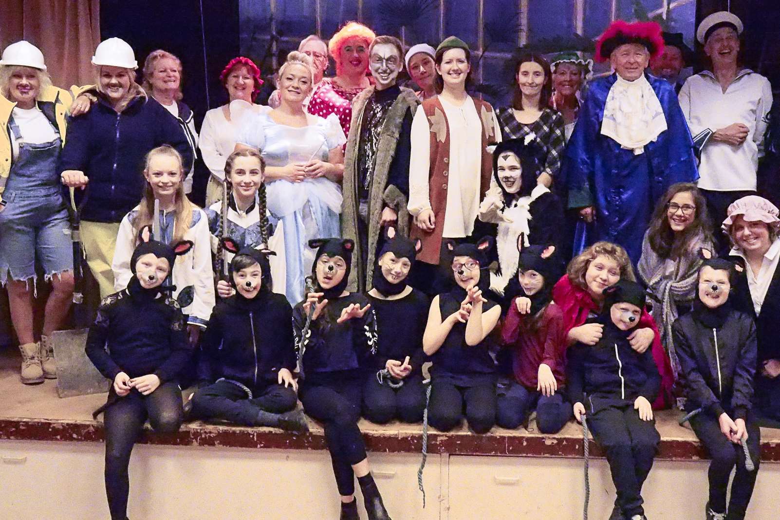 The cast of Dick Whittington. Picture courtesy of the Temple Ewell Players