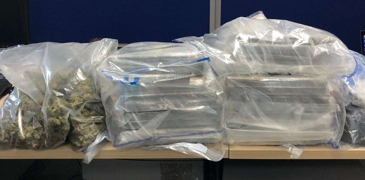 Some of the drugs seized. Picture: Met Police