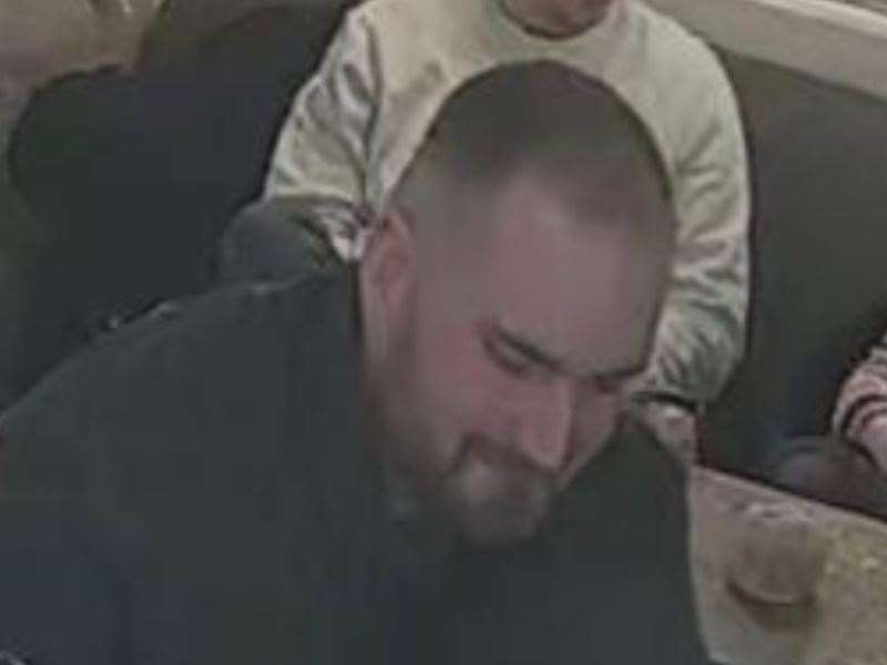 CCTV image of the man police are looking for in regards to the assault in Verdigrris in Tonbridge. Picture Kent Police (61872084)