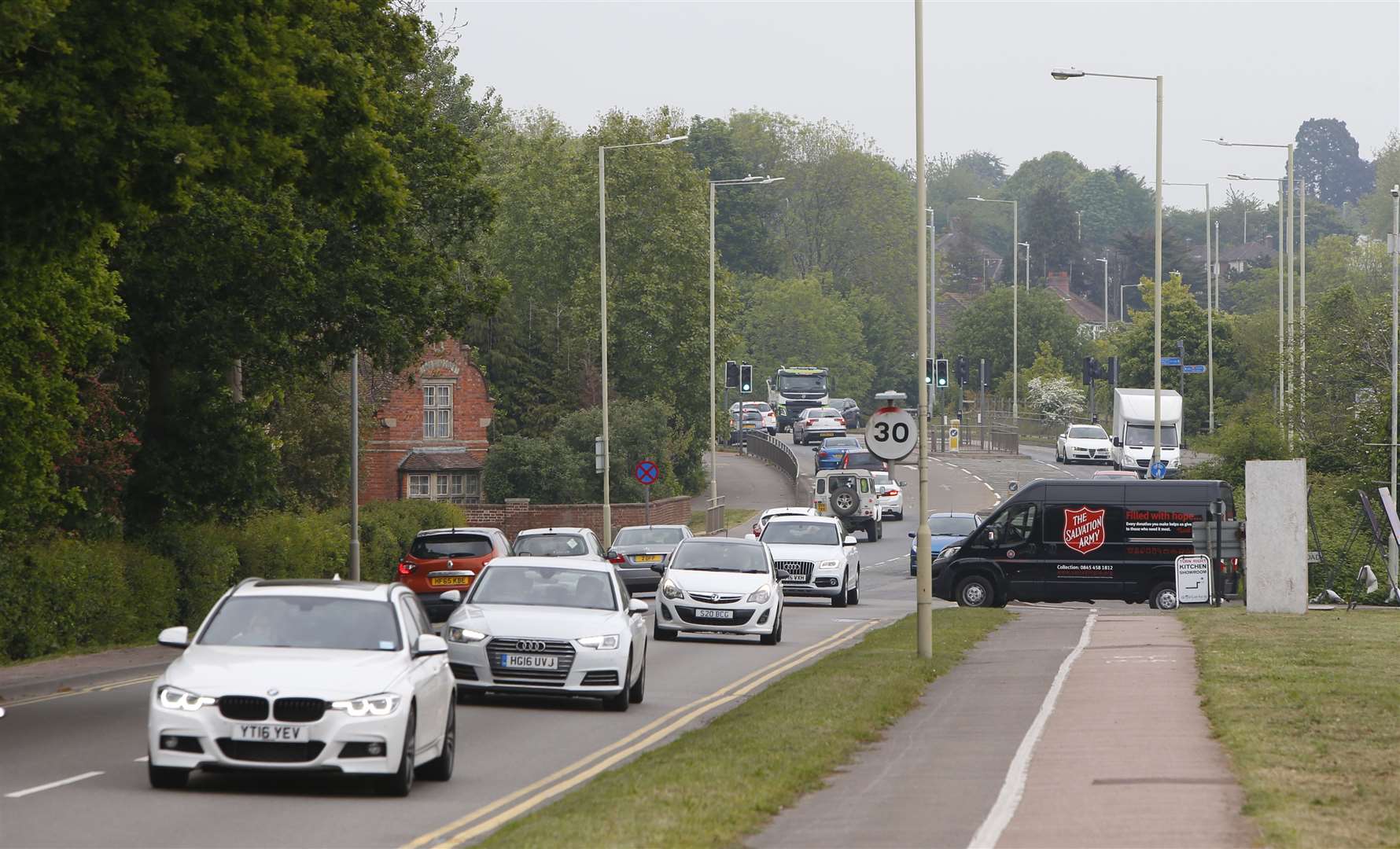 Chart Road is a notoriously busy stretch of the A28