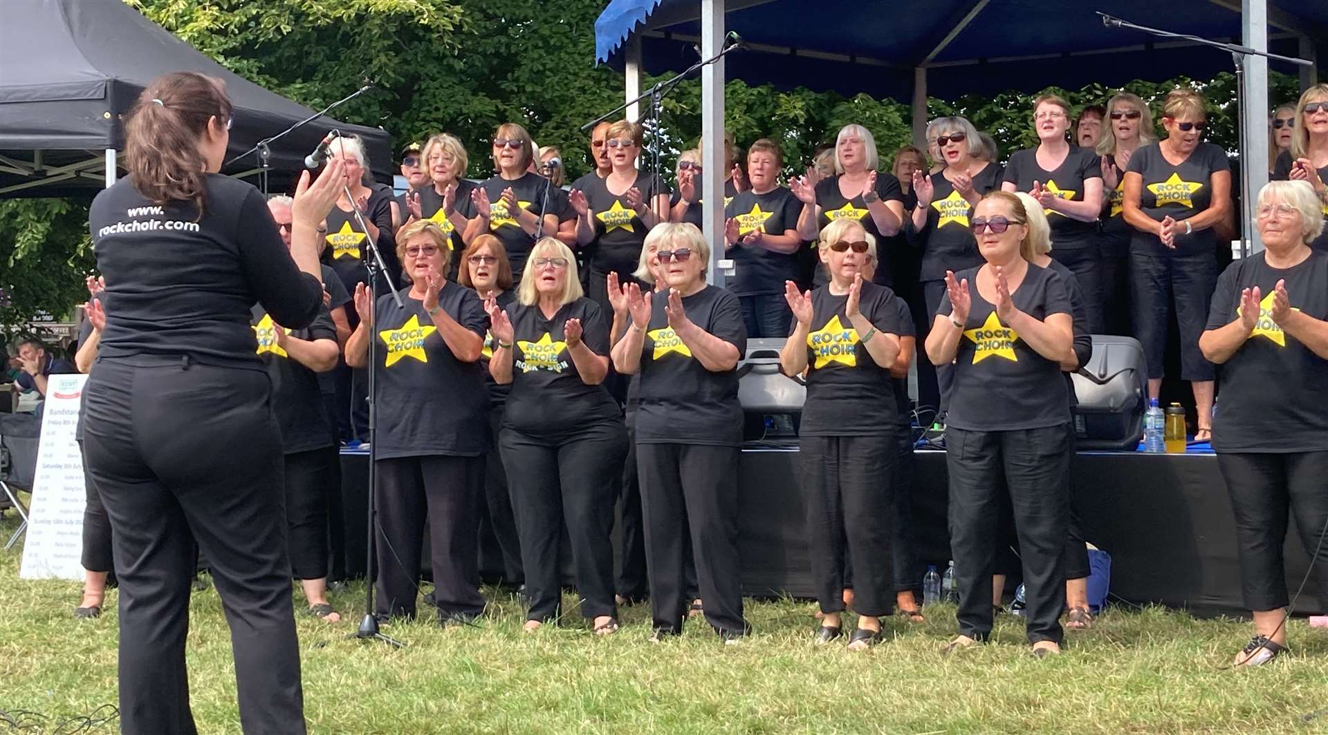 The Rock Choir performing at the Kent County Show