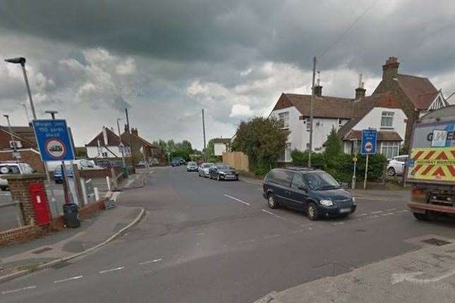 How the Staplehurst Road junction used to look. Picture: Google