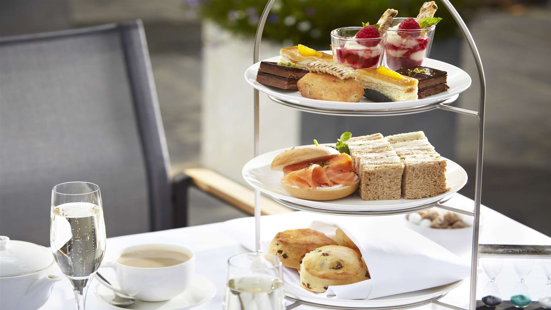 Afternoon tea at the Rowhill Grange Hotel