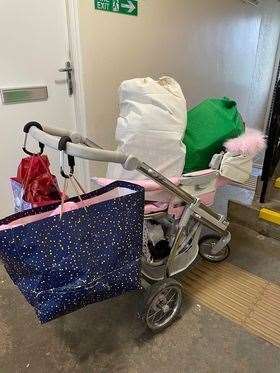 Abby Walker delivered Christmas presents by foot with her buggy